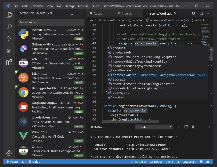 android visual studio code