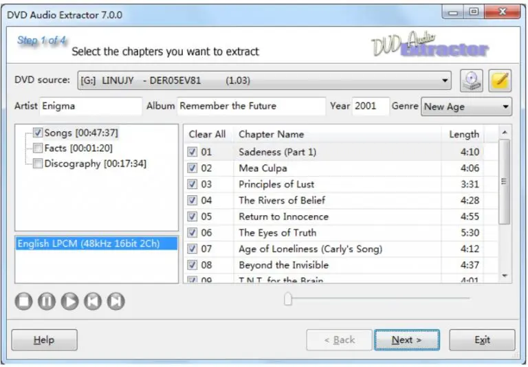 DVD Audio Extractor - Zdjęcie 1